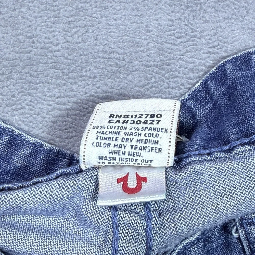 VINTAGE True Religion Jeans Mens 36x32 LIMITED EDITION Made In USA Stretch Denim